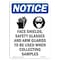 Signmission OSHA Notice Sign, Face Shields Safety With Symbol, 10in X 7in Aluminum, 7" W, 10" H, Portrait OS-NS-A-710-V-12398 - alternate 1